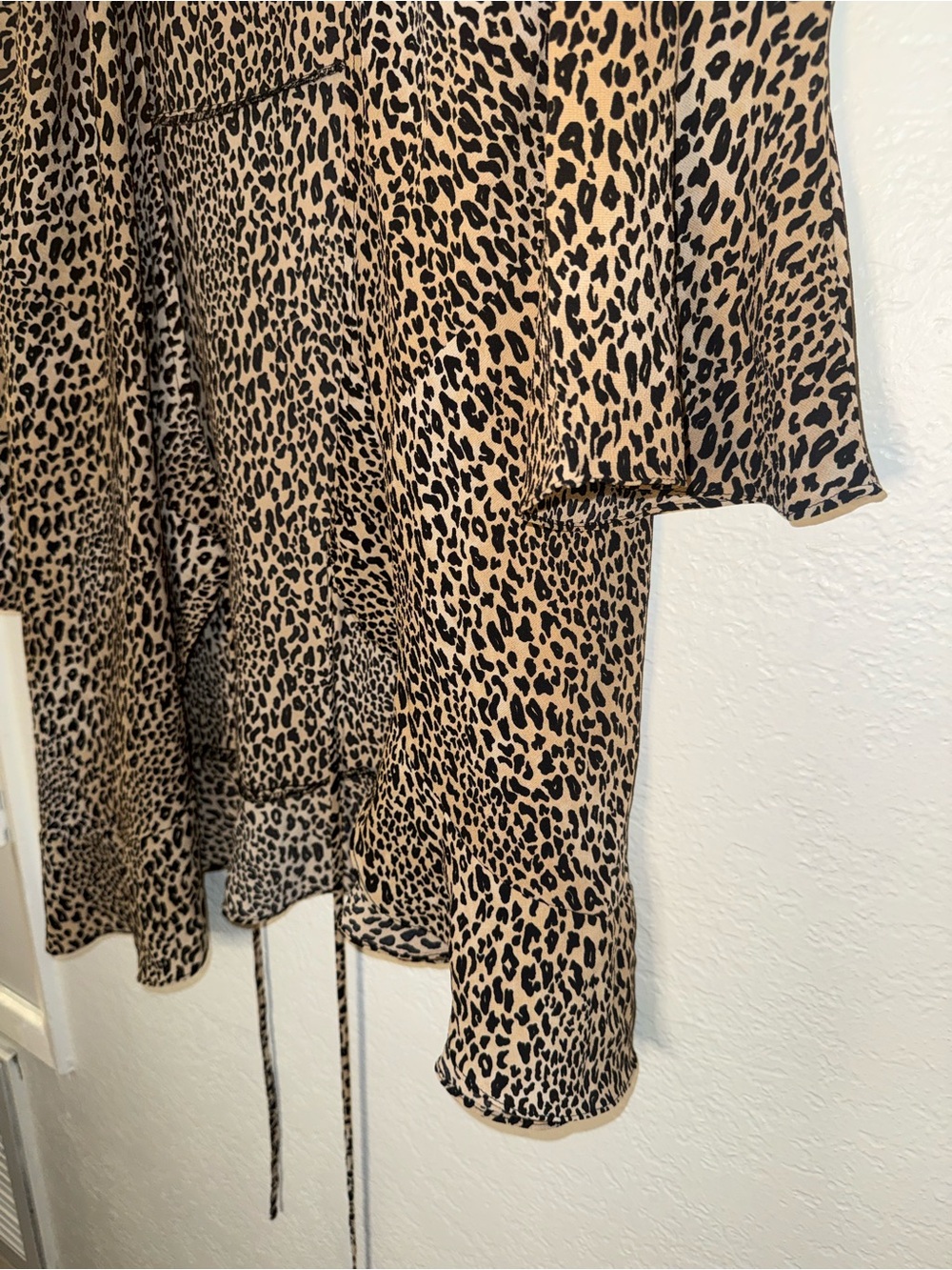 H&M Beige and Black Leopard Print Tunic